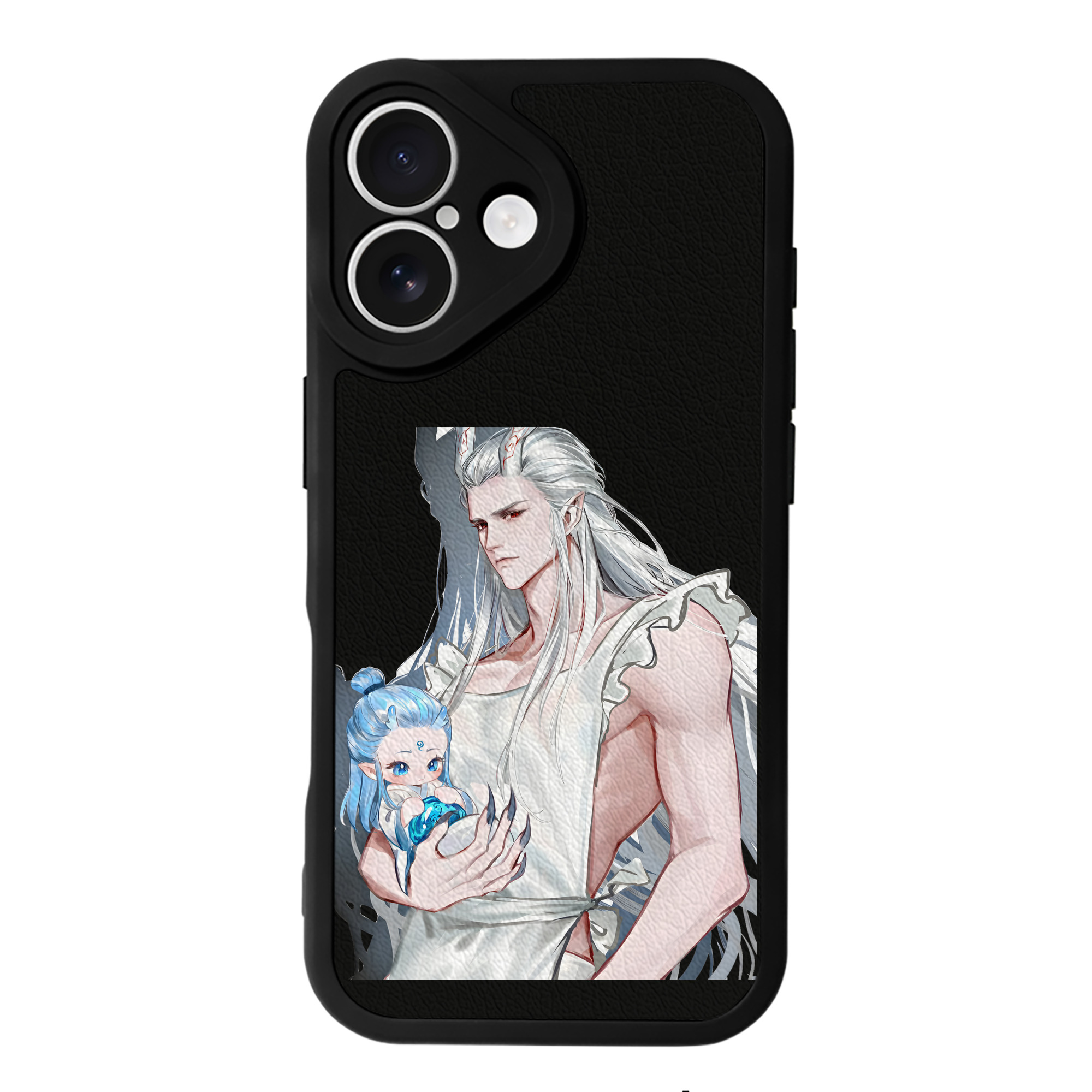 （画像用） Ne Zha 2 ナタ 魔童の大暴れ 【iPhone 16シリーズ対応】シリコンスマホケース（レザー調） 材質：シリコン